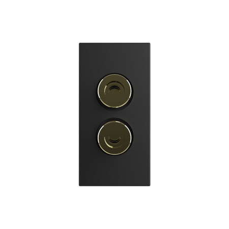 Розетка акустическая черная (механизм) Livolo