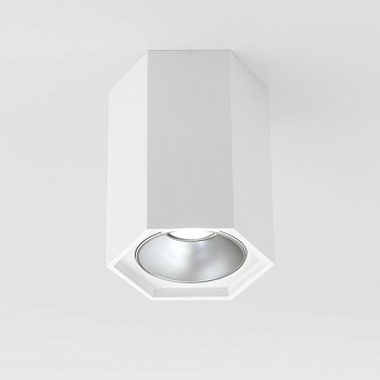 Накладной светодиодный светильник 7Вт 4200К белый матовый, серебряный IP20 (a055856) Elektrostandard