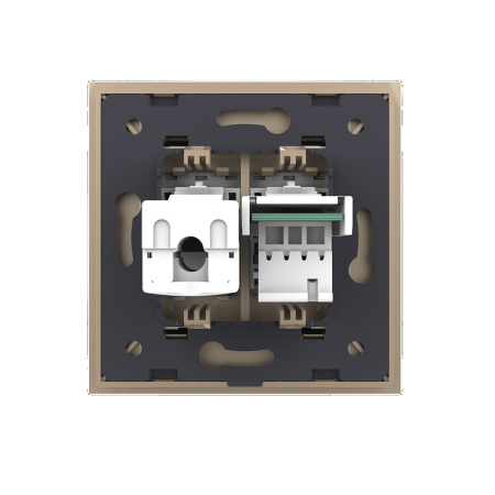 Розетка ТЛФ/КОМП RJ-45 Золотая Livolo