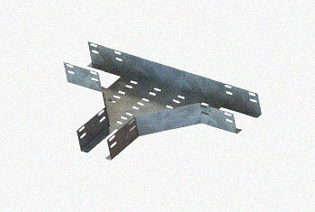 Лоток тройниковый перфорированный ОТ 250х100 УХЛ1, оцинкованный лист S1,0