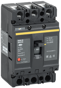 Выключатель автоматический ВА88-32 3П 16А 25кА MASTER IEK