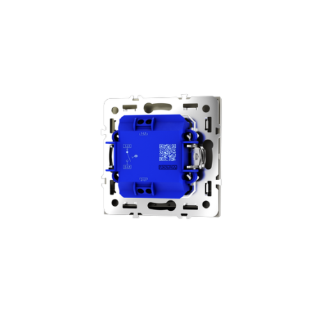 Проходной переключатель встраиваемый Voltum S70 одноклавишный с подсветкой 10А, (шелк)