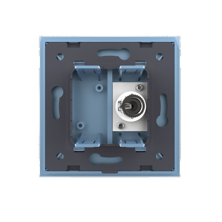 Розетка ТВ Синяя Livolo