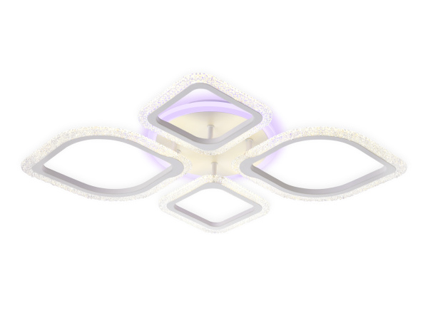 Потолочный светодиодный светильник с пультом FA5147 WH белый 77W 680*630*90 (ПДУ РАДИО 2.4) Ambrella Light