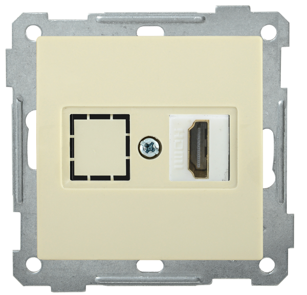 Розетка HDMI РHDMI-0-Б BOLERO кремовый IEK