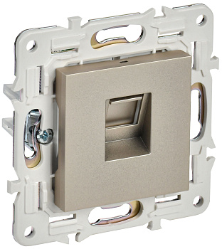 SKANDY Розетка компьютерная RJ45 кат.5E SK-K01Sh шампань IEK