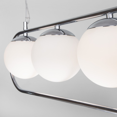 Подвесной светильник с плафонами 4*E27 60Вт хром IP20 Ringo (50089/4 хром) Eurosvet