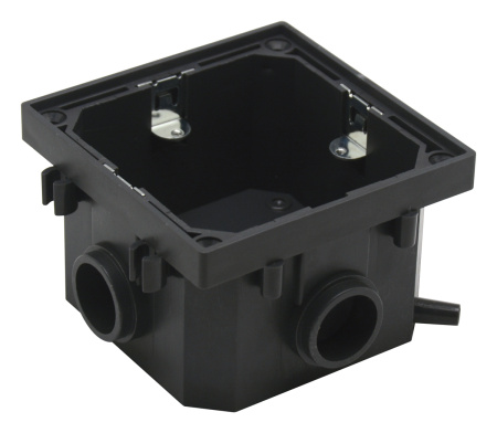 Donel Лючок 2 мод. (1 мод. 45х45 мм.), полированное серебро, IP44, (с уст. набором)