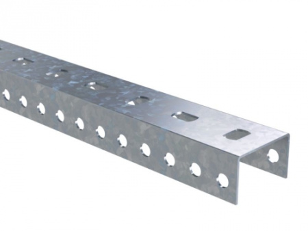 П-образный профиль PSM, L400, толщ.2,5 мм, нержавеющая сталь AISI 304 DKC