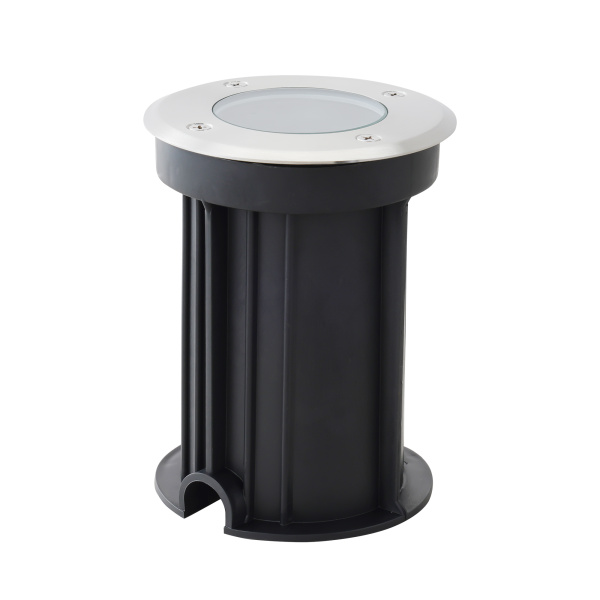 11-133 Светильник уличный, грунтовый 1хMAX 35Вт, 1хGU10, ~230В/50Гц, IP67, ø104х138мм, хром, алюминий, лампа в комплект не входит APEYRON