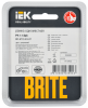 BRITE Рамка 1-мест. РУ-1-1-БрА металл алюм. IEK