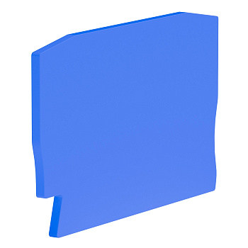 Крышка для клеммы 2 точки подключения на 2,5 кв.мм. синяя DKC