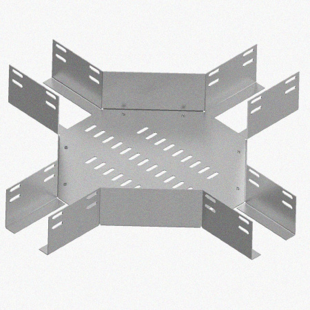 Лоток крестообразный глухой КМГ 300х65 У3, окрашенный, S1,5
