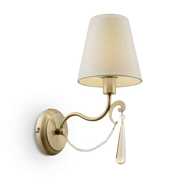Настенный светильник (бра) 1*E14 40Вт Латунь IP20 Madeline FR2019WL-01BS Freya