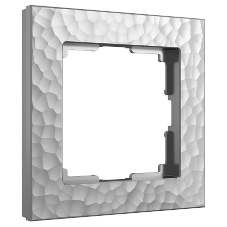 Hammer Рамка горизонт/вертик 1 мест . серебряный IP20 Werkel