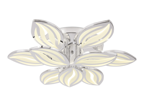 Потолочный светодиодный светильник с пультом FA467/6+3 CH хром 135W 720*620*120 (ПДУ РАДИО 2.4) Ambrella Light