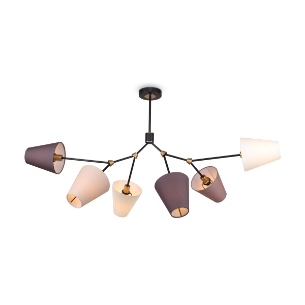 Потолочный светильник 6*E14 40Вт Черный IP20 Hats FR5370CL-06B Freya