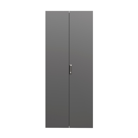 Дверь сплошная двухстворчатая для IT-CQE 1400 x 800 RAL9005 DKC