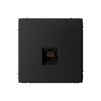 ARTGALLERY РОЗЕТКА компьютерная RJ45, кат. 6A, механизм, КАРБОН Systeme Electric