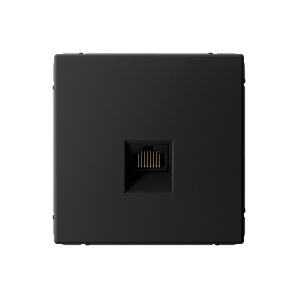 ARTGALLERY РОЗЕТКА компьютерная RJ45, кат. 6A, механизм, КАРБОН Systeme Electric