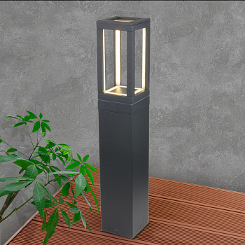 Ландшафтный светодиодный светильник 12Вт 4000К серый IP54 Frame (a051860) Elektrostandard