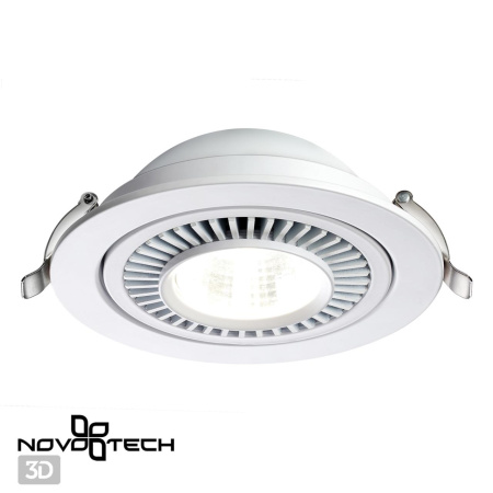 Св-к встр.св/д IP20 LED 18W 1600Лм 4000K 220V GESSO белый NOVOTECH