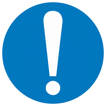 Знак M 11 "Общий знак (прочие предписания)" ф200 мм, пластик ГОСТ Р 12,4,026-2001 EKF