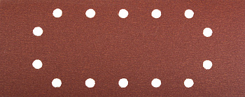 Лист шлифовальный "Мастер", 14 отверстий, для ПШМ на зажимах, Р320, 115х280мм, 5шт ЗУБР