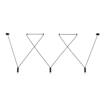 Подвесной светильник 3*G9 6Вт Черный IP20 Davida MOD035PL-03B Technical