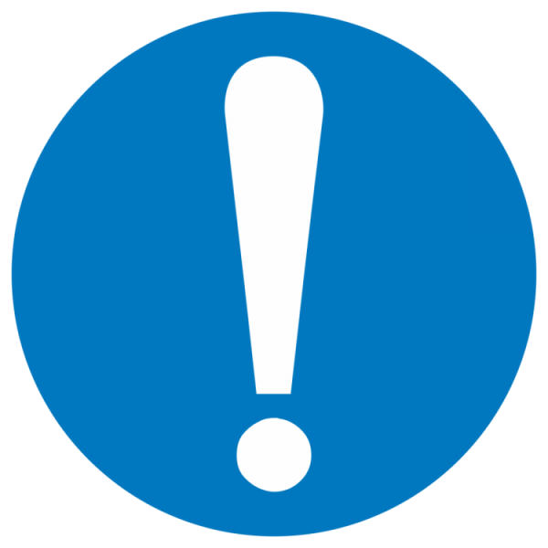 Знак M 11 "Общий знак (прочие предписания)" ф200 мм, пластик ГОСТ Р 12,4,026-2001 EKF