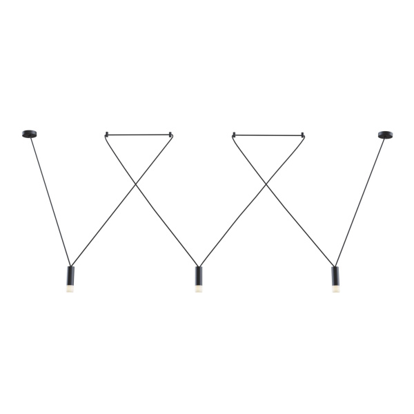 Подвесной светильник 3*G9 6Вт Черный IP20 Davida MOD035PL-03B Technical