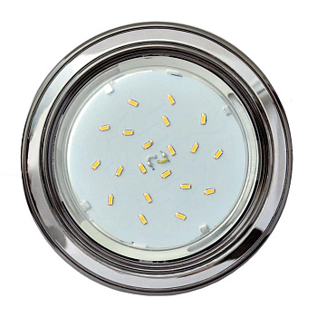 Св-к GX53 H4 9022 (2 цв.) черный хром-хром-черный хром 38*106 Ecola