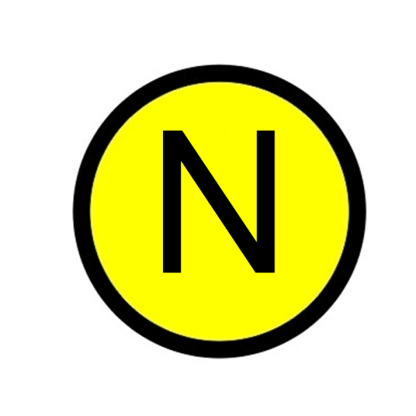 Наклейка "N" (d20мм) PROxima EKF Наклейка "N" (d20мм) PROxima EKF