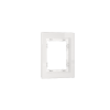 Рамка стеклянная Voltum S70 на 1 пост, (белый, стекло)