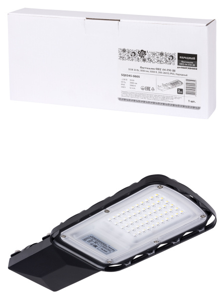 Светильник СКУ-04-030-Ш DOB 30 Вт, 3000 лм, 5000 К, 200-260 В, IP65, Народный TDM