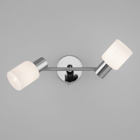 Настенный светильник с плафонами 2*E27 40Вт хром IP20 (20089/2 хром) Eurosvet