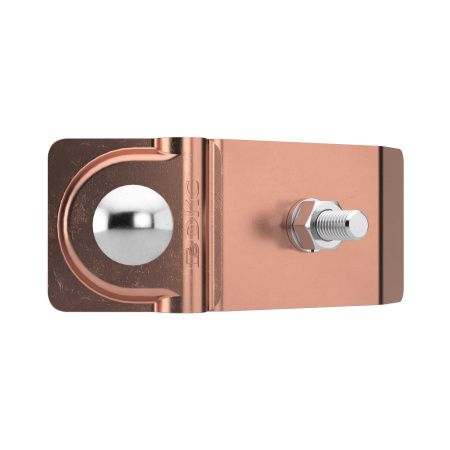 Держатель прутка на водостоке с болтом, медь DKC