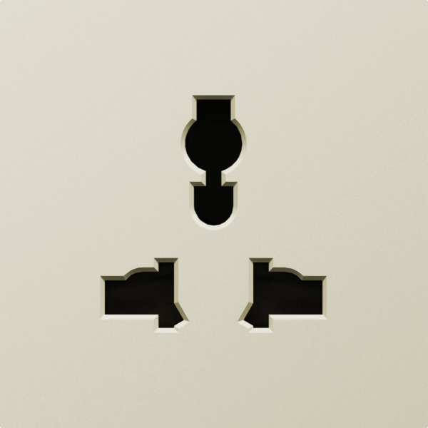 Donel A07 шампань накладка для розетки мультистандарт, со шторками 16A 250 В~,серия DB