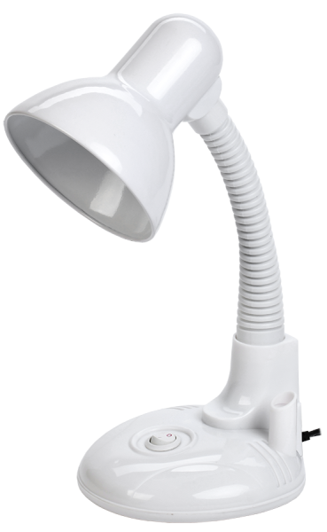 LIGHTING Светильник настольный 1005 с кармашком Е27 белый IEK