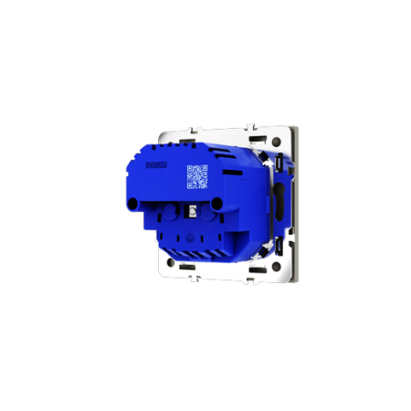 Розетка встраиваемая Voltum S70 с заземлением и защитными шторками, 16А, с USB, A+A, (шелк)
