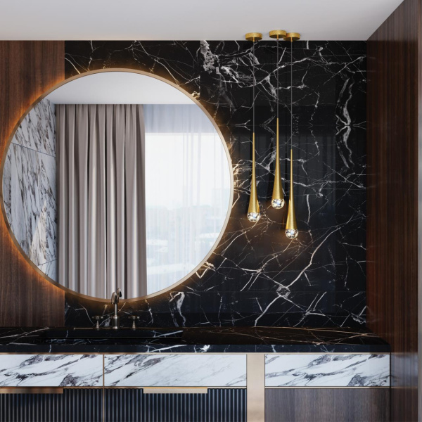 Настенный св-к IP20 GU10 LED max 6W GOTA прозрачн/золот фольг-ние ODEON LIGHT