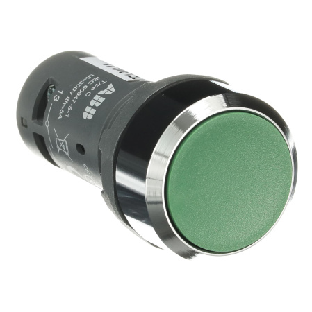 Кнопка CP1-30G-11 без фикс. 1HO+1H3 зел. 