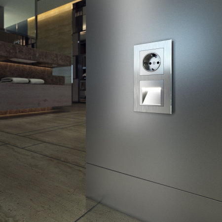 Aluminium Рамка на 2 поста (алюминий) Werkel