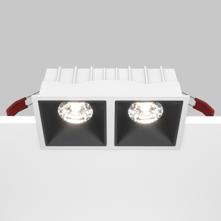 Встраиваемый светильник LED 30Вт Бело-черный IP20 Downlight DL043-02-15W4K-SQ-WB Technical Maytoni