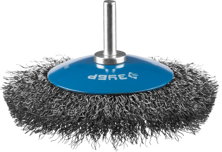 Профессионал. Щетка коническая для дрели, витая стальная проволока 0,3мм, 100мм ЗУБР
