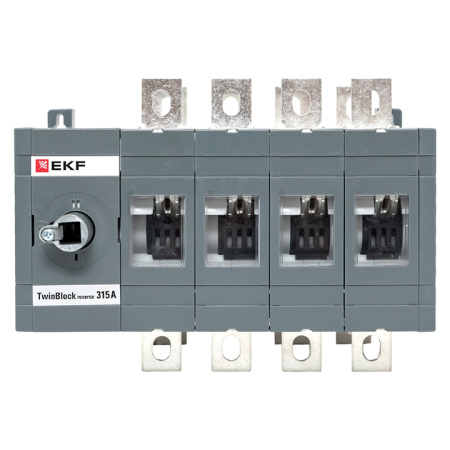 Рубильник 315A 4П реверсивный без рукоятки управления TwinBlock EKF