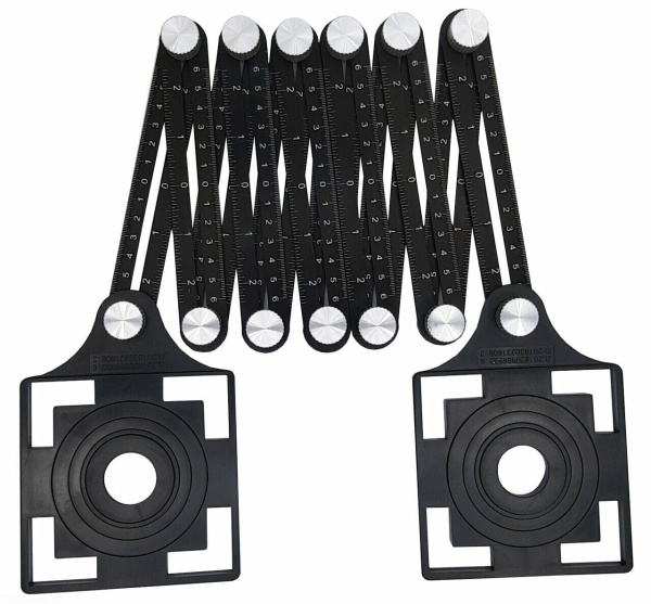 Универсальный шаблон плиточника, 12 колен, 2 трафарета 280402 Trio-Diamond