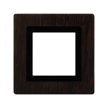 Рамка из натурального дерева, "Avanti", венге, 1 пост (2 мод.) DKC