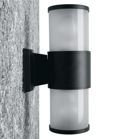 Светильник садово-парковый Feron DH0903,на стену вверх/вниз, E27 230V, черный