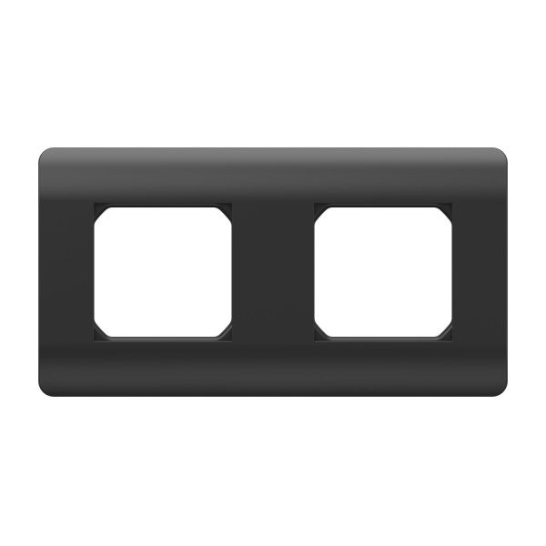 Рамка 2-ая, универсальная, черный NEW3-E CHINT